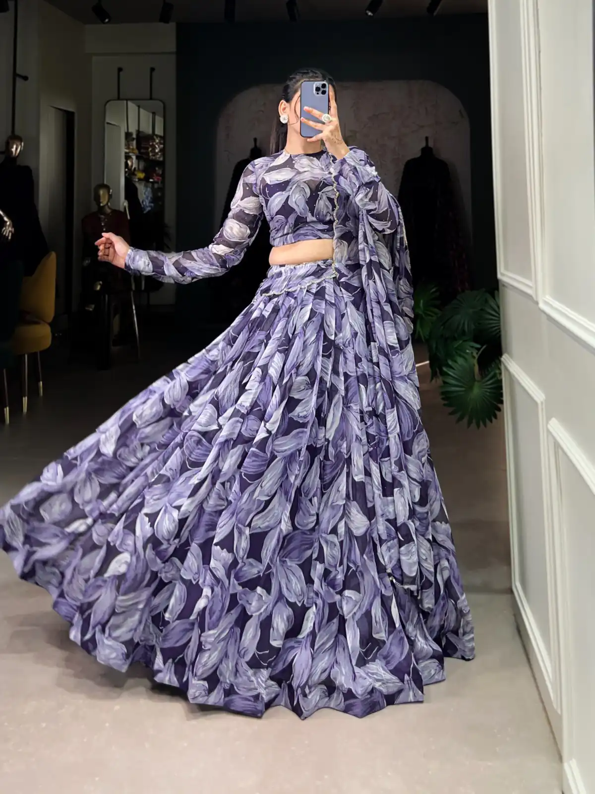 LNB 1027 Navy Blue Color Tabby Silk Lehenga Choli with Designer Work. Exclusive Offer ₹1999. Delivery 4-6 Working Days. Shop now. | Lehenga, Bollywood Lehenga, Creative Lehenga, Designer Lehenga, Embroidered Lehenga, Party Wear Lehenga