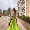 P LG 651 Parrot Green Bangalorey With Embroidery Work Lehenga Choli. Festive Deal ₹2349. Delivery 4-6 Working Days. Shop now. | Lehenga, Bollywood Lehenga, Creative Lehenga, Designer Lehenga, Embroidered Lehenga, Party Wear Lehenga