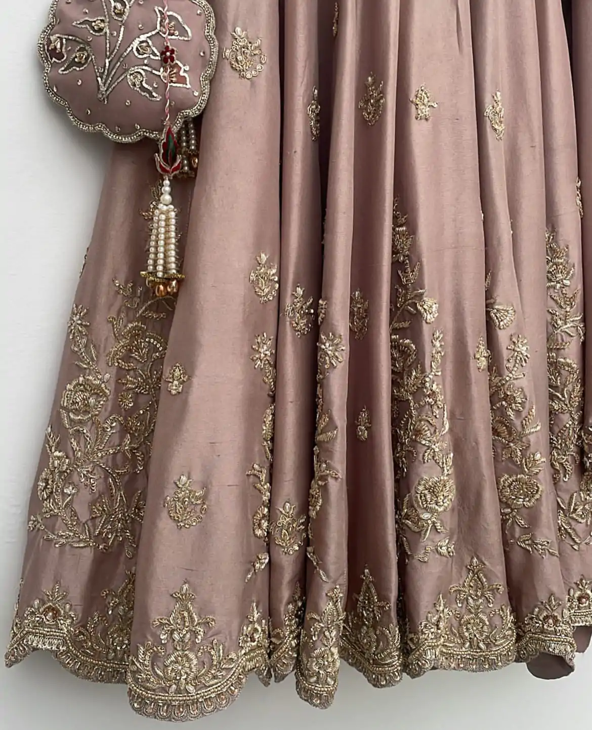 LG 1981 Peach Chinon With Embroidery Work & Lace Work Gown Wedding, Party, Festive, Events, Available at ₹2499 only. Delivery 4-6 Working Days. Shop now. | Gowns, Bollywood Gowns, Creative Gowns, Designer Gowns, Embroidered Gowns, Party Wear Gowns