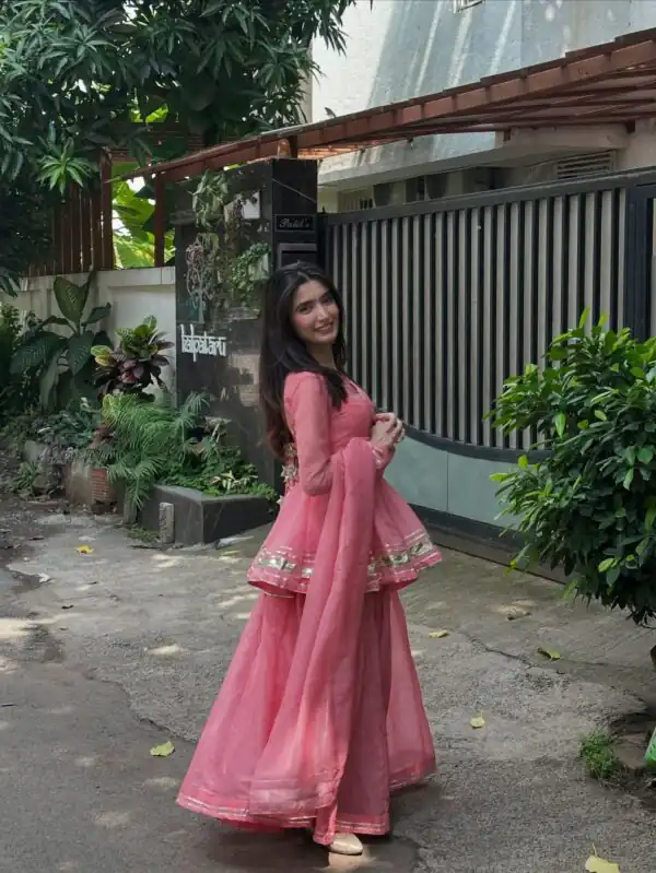 ZSR 3135 Peach Tabby Organza Salwar Suit Perfect for Wedding, Party, Temple Visit, Karwa Chauth, Festival Celebrations – . Get it for ₹1849. Delivery | Jump Suits, Salwar suit, Casual Suits, Creative suits, Designer Suits, Palazzo Suits, Party Wear Suits, Patiala Suits, Straight Suits