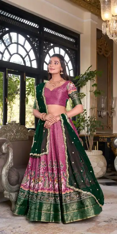 LNB 1240 Pink Kanchipuram With Embroidery Work & Zari Work Lehenga Choli ₹2499 on Availablely. Delivery 4-6 Working Days. Shop now. | Lehenga, Bollywood Lehenga, Creative Lehenga, Designer Lehenga, Embroidered Lehenga, Party Wear Lehenga