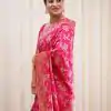 KP 4077 Pink Soft Lichi Silk Saree Perfect for Wedding, Party, Baisakhi, Temple Visit, Anniversary . Best Price ₹1349. Delivery 4-6 Working Days. | Sarees, Bollywood Sarees, Creative Sarees, Designer Sarees, Embroidered Sarees, Ethnic Saree, Modern Digital sarees, Party Wear Sarees