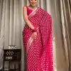 KP 5083 Pink Soft Lichi Silk Perfect for Wedding, Party, Family Gatherings, Sangeet, Diwali Cloth. Saree. Get it for ₹1399. Delivery 4-6 Working Days. | Sarees, Bollywood Sarees, Creative Sarees, Designer Sarees, Embroidered Sarees, Ethnic Saree, Modern Digital sarees, Party Wear Sarees
