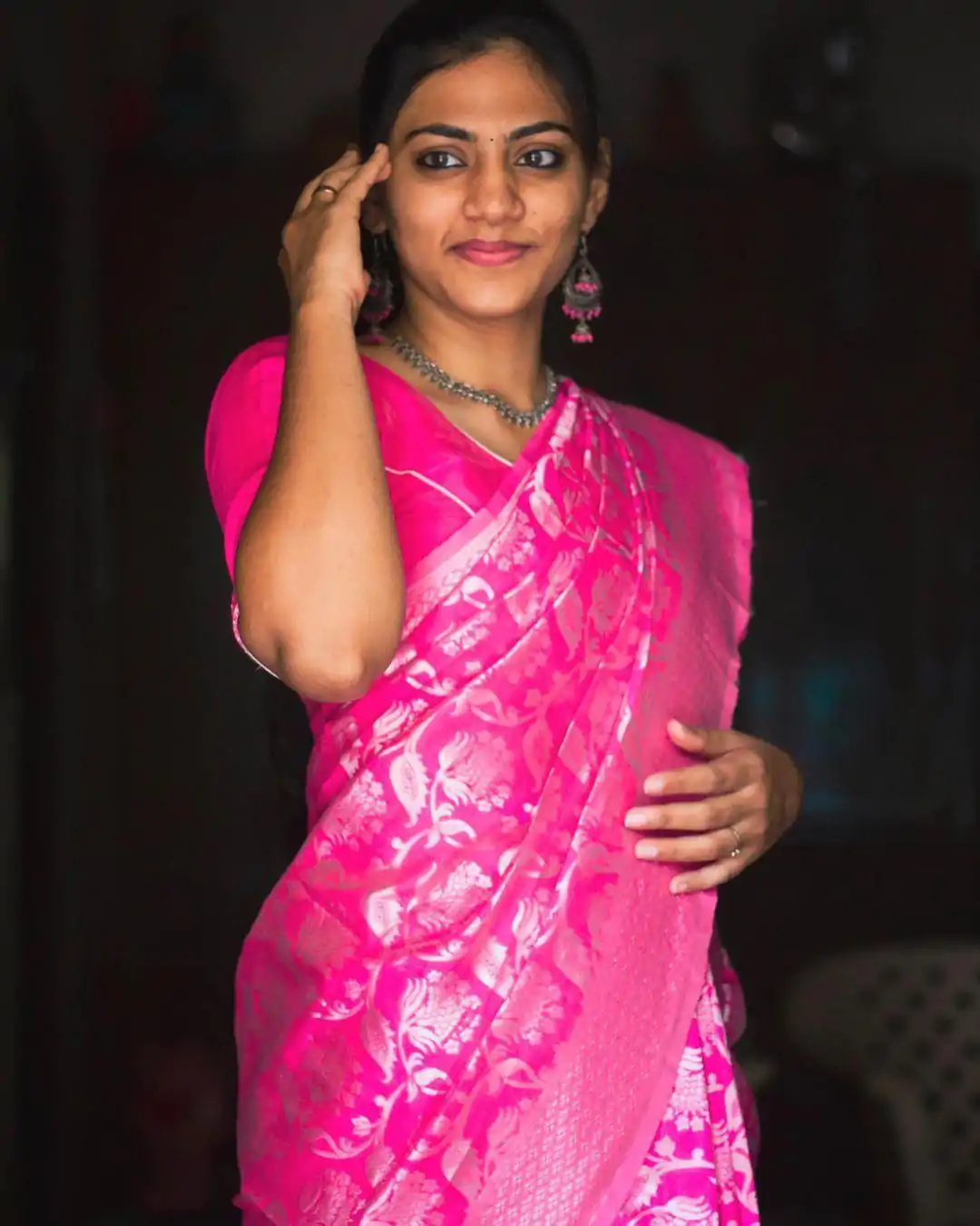 KP 1073 Pink Soft Lichi Silk Saree Perfect for Wedding, Party, Sangeet, Ethnic Day, Festival Celebrations Get it for ₹1399. Delivery 4-6 Working Da | Sarees, Bollywood Sarees, Creative Sarees, Designer Sarees, Embroidered Sarees, Ethnic Saree, Modern Digital sarees, Party Wear Sarees