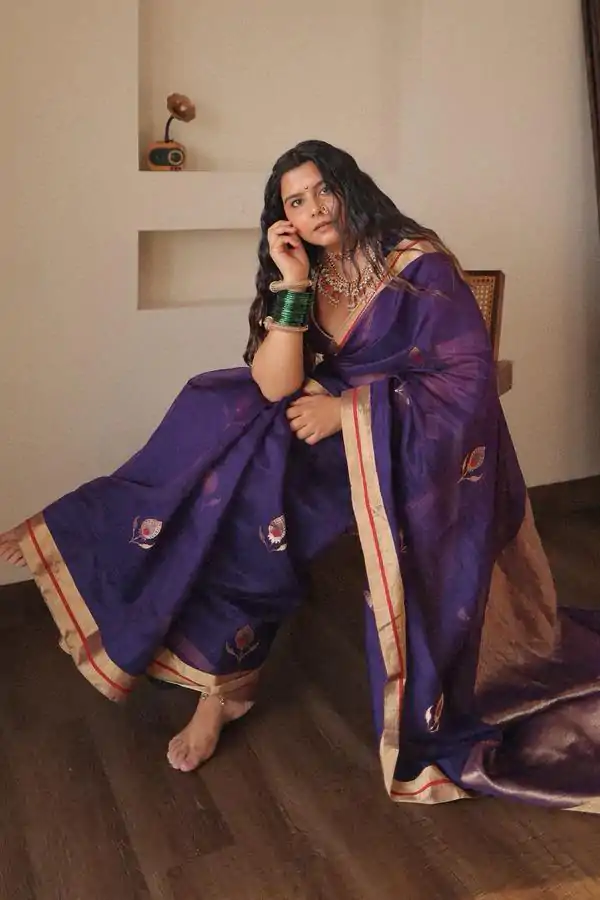KP 5084 Purple Soft Lichi Silk Lace Work & Lace Border Saree in Exclusive Offer ₹1449. Delivery 4-6 Working Days. Shop now. | Sarees, Bollywood Sarees, Creative Sarees, Designer Sarees, Embroidered Sarees, Ethnic Saree, Modern Digital sarees, Party Wear Sarees