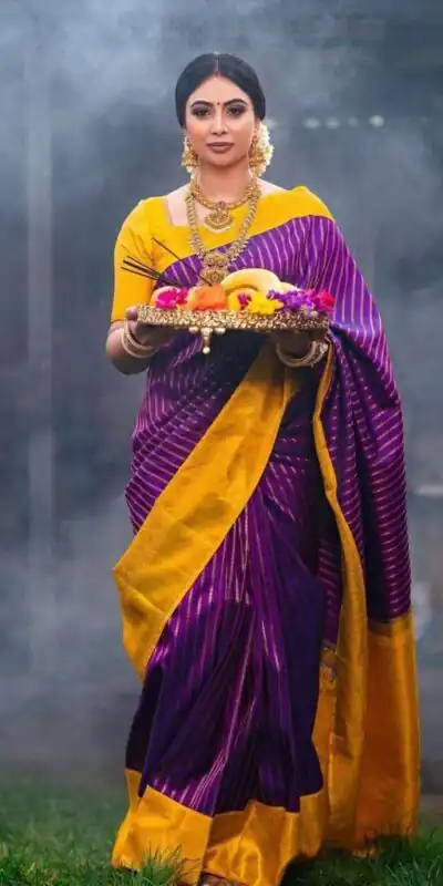 KP 5006 Purple Soft Lichi Silk Saree Perfect for Wedding, Party, Raksha Bandhan, Durga Puja, Ganesh Chaturthi . Introductory Price ₹1499. Delivery | Sarees, Bollywood Sarees, Creative Sarees, Designer Sarees, Embroidered Sarees, Ethnic Saree, Modern Digital sarees, Party Wear Sarees