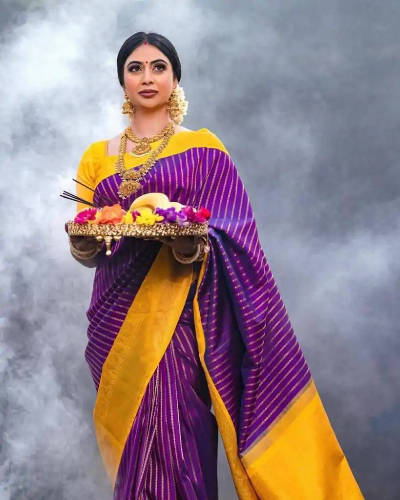 KP 5006 Purple Soft Lichi Silk Saree Perfect for Wedding, Party, Raksha Bandhan, Durga Puja, Ganesh Chaturthi . Introductory Price ₹1499. Delivery | Sarees, Bollywood Sarees, Creative Sarees, Designer Sarees, Embroidered Sarees, Ethnic Saree, Modern Digital sarees, Party Wear Sarees