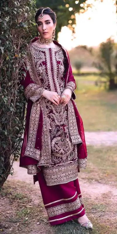 SRK 5297 Rani Pink Heavy Faux Georgette With Chain Stitch Embroidery Sequence Work Salwar Suit Wedding, Party, Festive, Events, 4-6 Working Days At 2399 | Jump Suits, Salwar suit, Casual Suits, Creative suits, Designer Suits, Palazzo Suits, Party Wear Suits, Patiala Suits, Straight Suits