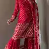RTC 5921 Red Faux Georgette Salwarv suit with Lace Work. Wedding, Party, Festive, Events Grab it for ₹2549. Delivery 4-6 Working Days. Shop now. | Jump Suits, Tops & Bottoms, Track Suits, Salwar suit, Casual Suits, Creative suits, Designer Suits, Palazzo Suits, Party Wear Suits, Patiala Suits, Straight Suits, Trendy Wear