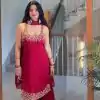 KD 1531 Red Faux Georgette Lace Work Salwar Suit in . Wedding, Party, Festive, Events, Grab it for ₹2399. Delivery 4-6 Working Days. Shop now. | Jump Suits, Tops & Bottoms, Track Suits, Salwar suit, Casual Suits, Creative suits, Designer Suits, Palazzo Suits, Party Wear Suits, Patiala Suits, Straight Suits, Trendy Wear