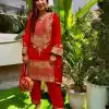 SR 1685 Red Color Heavy Faux Georgette With Embroidery Sequence Salwar Suit . Grab it for ₹2099. Delivery 4-6 Working Days. | Jump Suits, Tops & Bottoms, Track Suits, Salwar suit, Casual Suits, Creative suits, Designer Suits, Palazzo Suits, Party Wear Suits, Patiala Suits, Straight Suits, Trendy Wear