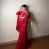 BE 280 Red Georgette Lehenga Saree Perfect for Wedding, Party, Cultural Events, Housewarming, Ganesh Chaturthi . Affordable Price ₹2399. Delivery 4- | Lehenga, Bollywood Lehenga, Creative Lehenga, Designer Lehenga, Embroidered Lehenga, Party Wear Lehenga