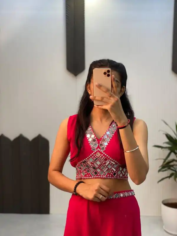 LG 1911 Red in Georgette Embroidery Work & Mirror Work Salwar Suit . Exclusive Offer ₹2399. Delivery 4-6 Working Days. Shop now. | Jump Suits, Salwar suit, Casual Suits, Creative suits, Designer Suits, Palazzo Suits, Party Wear Suits, Patiala Suits, Straight Suits
