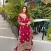NSR 870 Red Georgette Silk Embroidery Lace Work Salwaar Suit in . Introductory Price ₹2399. Delivery 4-6 Working Days. Shop now. | Jump Suits, Tops & Bottoms, Track Suits, Salwar suit, Casual Suits, Creative suits, Designer Suits, Palazzo Suits, Party Wear Suits, Patiala Suits, Straight Suits, Trendy Wear