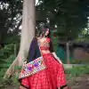 LNB 1693 Red Pure Cotton With Gamthi Work & Mirror Work Lehenga Choli. Affordable Price ₹3999. Delivery 4-6 Working Days. Shop now. | Lehenga, Bollywood Lehenga, Creative Lehenga, Designer Lehenga, Embroidered Lehenga, Party Wear Lehenga