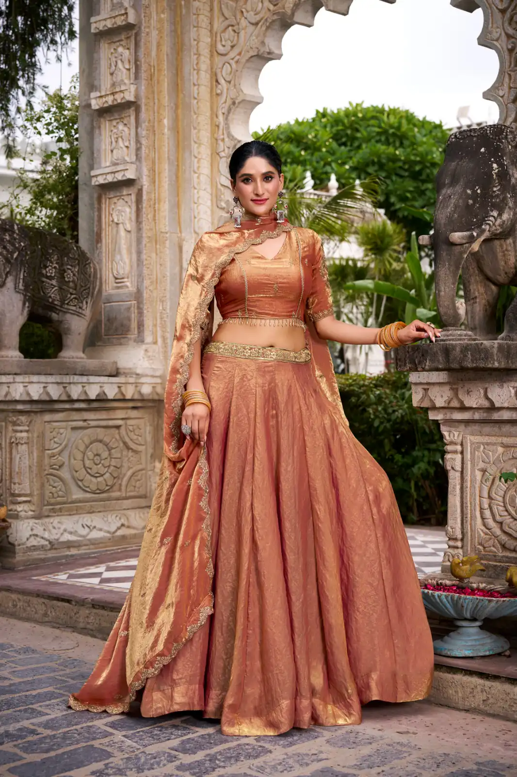 LNB 1440 Rust Fendi Sequins Work & Embroidery Work Lehenga Choli in . Introductory Price ₹2999. Delivery 4-6 Working Days. Shop now. | Lehenga, Bollywood Lehenga, Creative Lehenga, Designer Lehenga, Embroidered Lehenga, Party Wear Lehenga