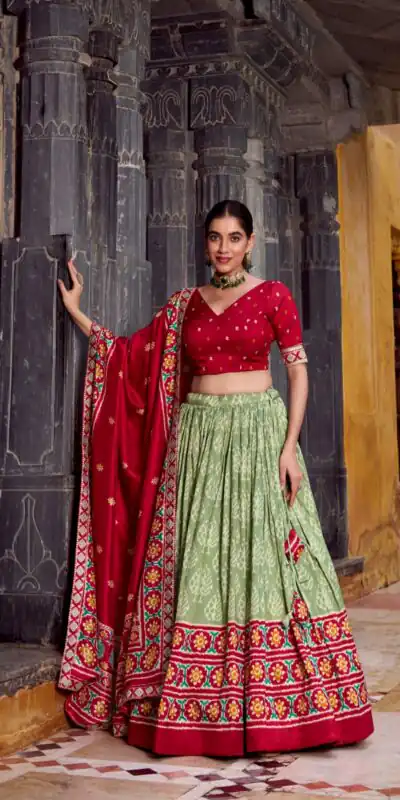 LNB 1246 Sea Green Tasar Silk Lehenga Choli Perfect for Wedding, Party, Lohri, Haldi, Baisakhi – . Now at just ₹2649. Delivery 4-6 Working Days. Shop | Lehenga, Bollywood Lehenga, Creative Lehenga, Designer Lehenga, Embroidered Lehenga, Party Wear Lehenga