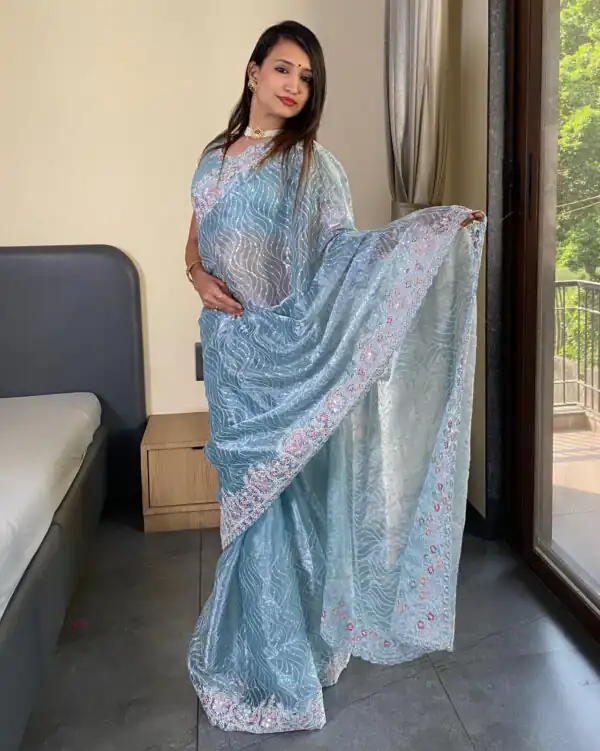 SC 239 Pink Georgette With Lace Work & Lace Border Saree . Wedding, Party, Festive, Events, Exclusive Offer ₹1599. Delivery 4-6 Working Days. Shop now. | Sarees, Bollywood Sarees, Creative Sarees, Designer Sarees, Embroidered Sarees, Ethnic Saree, Modern Digital sarees, Party Wear Sarees