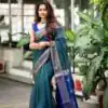 KP 5046 Teal Soft Lichi Silk With Lace Work & Lace Border Saree. Wedding, Party, Festive, Events Get it for ₹1449. Delivery 4-6 Working Days. Shop now. | Sarees, Bollywood Sarees, Creative Sarees, Designer Sarees, Embroidered Sarees, Ethnic Saree, Modern Digital sarees, Party Wear Sarees