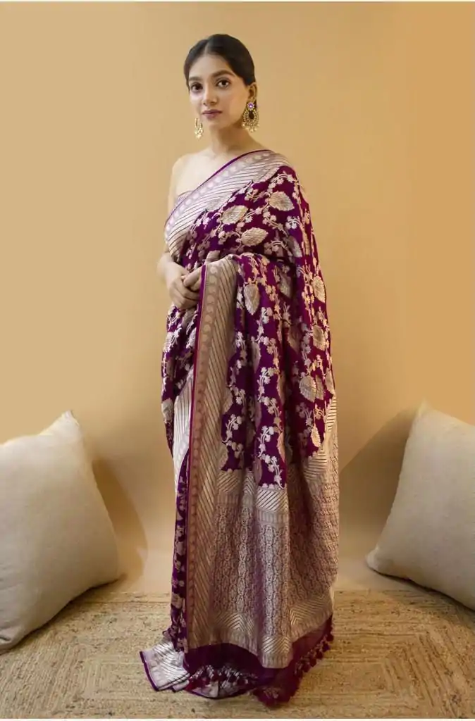 KP 1087 Wine Color Soft Lichi Silk Designer Work Saree . Wedding, Party, Festive, Events, Introductory Price ₹1399. Delivery 4-6 Working Days. Shop now. | Sarees, Bollywood Sarees, Creative Sarees, Designer Sarees, Embroidered Sarees, Ethnic Saree, Modern Digital sarees, Party Wear Sarees