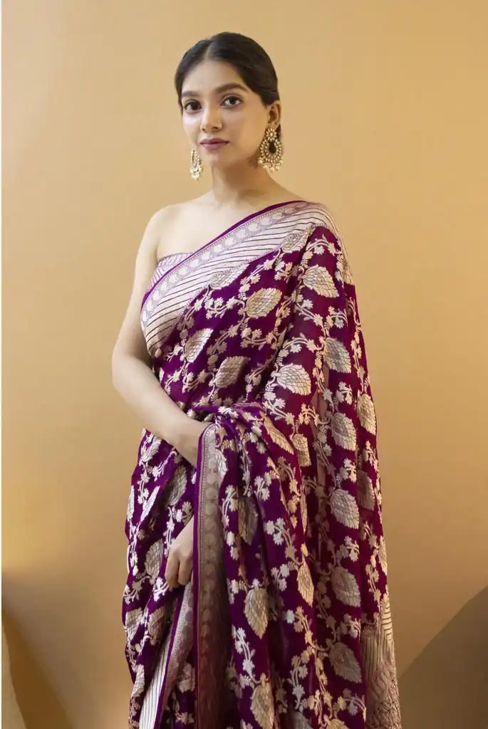 KP 1087 Wine Color Soft Lichi Silk Designer Work Saree . Wedding, Party, Festive, Events, Introductory Price ₹1399. Delivery 4-6 Working Days. Shop now. | Sarees, Bollywood Sarees, Creative Sarees, Designer Sarees, Embroidered Sarees, Ethnic Saree, Modern Digital sarees, Party Wear Sarees
