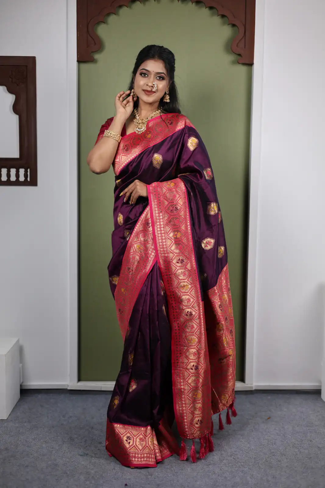 MB 22 Wine Soft Paithani silk Saree Perfect for Wedding, Party, Sangeet, Haldi, Housewarming – . Best Price ₹2449. Delivery 4-6 Working Days. Shop no | Sarees, Bollywood Sarees, Creative Sarees, Designer Sarees, Embroidered Sarees, Ethnic Saree, Modern Digital sarees, Party Wear Sarees