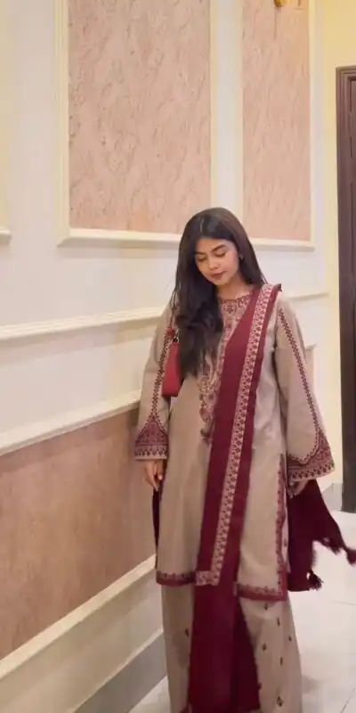 SRK 5274 Chiku Faux Georgette Salwar Suit. Perfect for Wedding, Party, Engagement, Karwa Chauth, Eid – Grab it for ₹2049. Delivery 4-6 Working Days. | Lehenga, Bollywood Lehenga, Creative Lehenga, Designer Lehenga, Embroidered Lehenga, Party Wear Lehenga