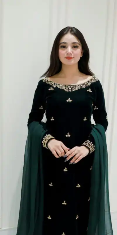 LG 2024 Green Velvet Salwar Suit with Lace Work & Embroidery Work. Festive Deal ₹1799. Delivery 4-6 Working Days. Shop now. | Jump Suits, Tops & Bottoms, Track Suits, Salwar suit, Casual Suits, Creative suits, Designer Suits, Palazzo Suits, Party Wear Suits, Patiala Suits, Straight Suits, Trendy Wear