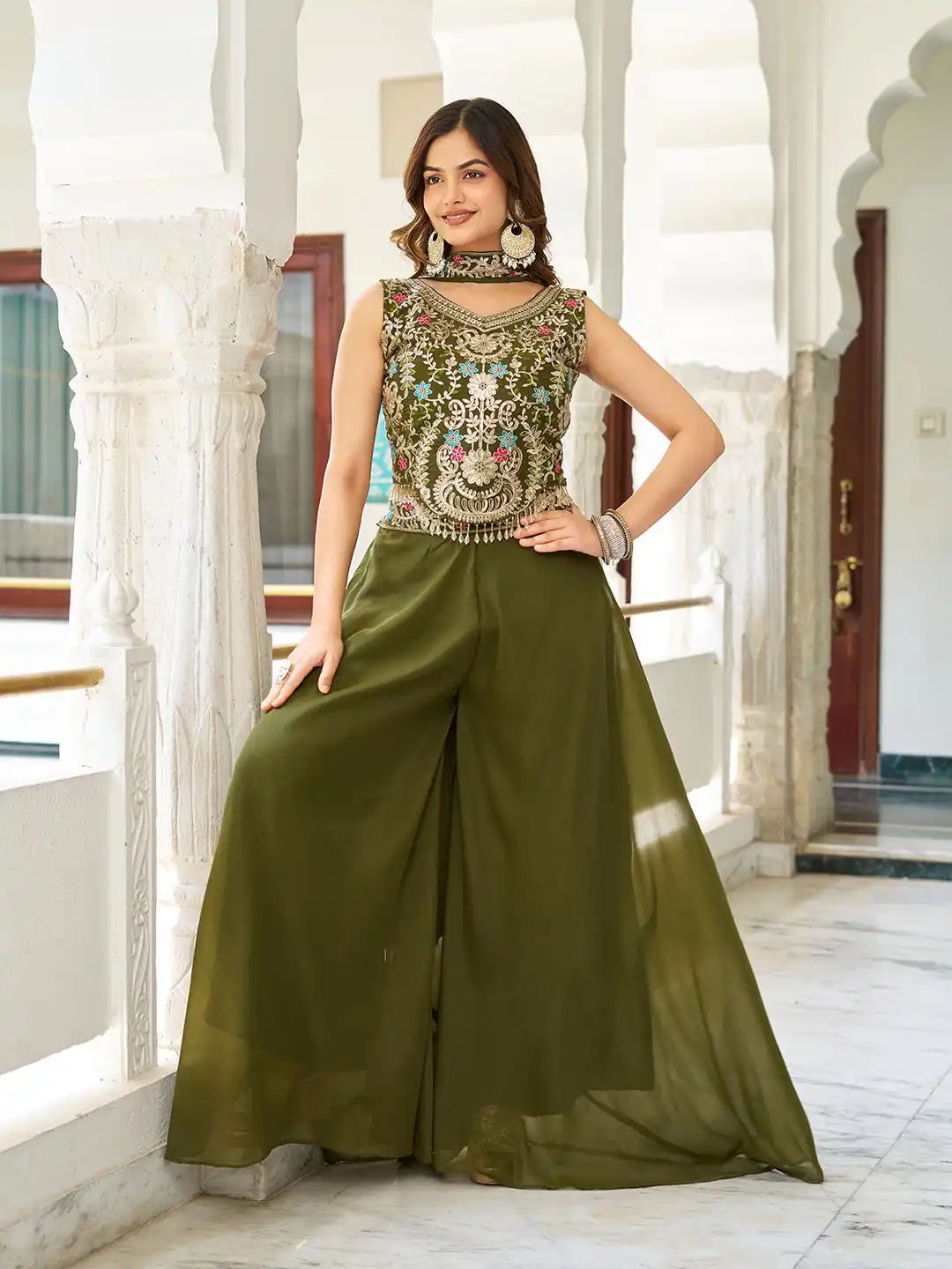 Ram 107 Mahendi in Color Star Georgette Embroidery Work Salwar Suit . Festive Deal ₹2099. Delivery 4-6 Working Days. Shop now. | Jump Suits, Salwar suit, Casual Suits, Creative suits, Designer Suits, Palazzo Suits, Party Wear Suits, Patiala Suits, Straight Suits