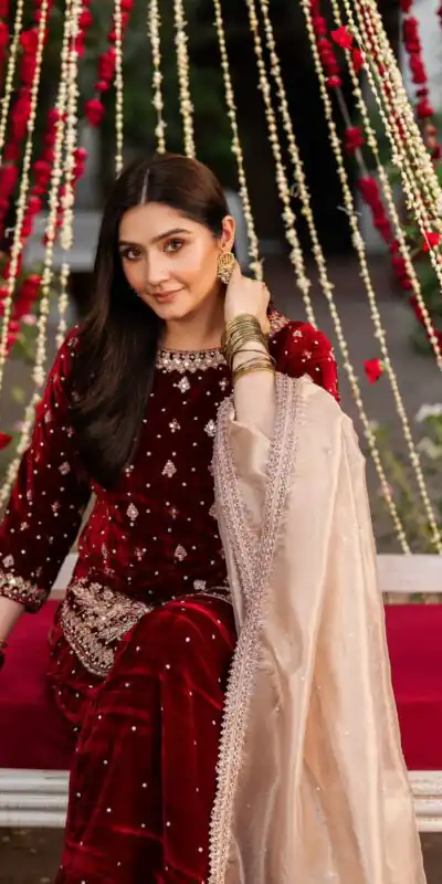 VLM 304 Maroon Viscos Velvet Salwar Suit Perfect for Wedding, Party, Festival Celebrations, Pooja, Ethnic Day – . Festive Deal ₹2399. Delivery 4-6 Wo | Jump Suits, Tops & Bottoms, Track Suits, Salwar suit, Casual Suits, Creative suits, Designer Suits, Palazzo Suits, Party Wear Suits, Patiala Suits, Straight Suits, Trendy Wear