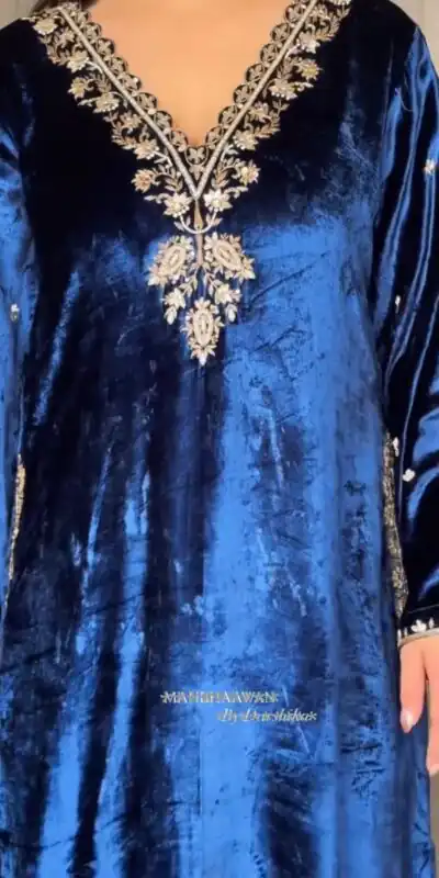LG 2025 Navy Blue Velvet Salwar Suit with Embroidery Work & Lace Work. Exclusive Offer ₹1899. Delivery 4-6 Working Days. Shop now. | Jump Suits, Tops & Bottoms, Track Suits, Salwar suit, Casual Suits, Creative suits, Designer Suits, Palazzo Suits, Party Wear Suits, Patiala Suits, Straight Suits, Trendy Wear