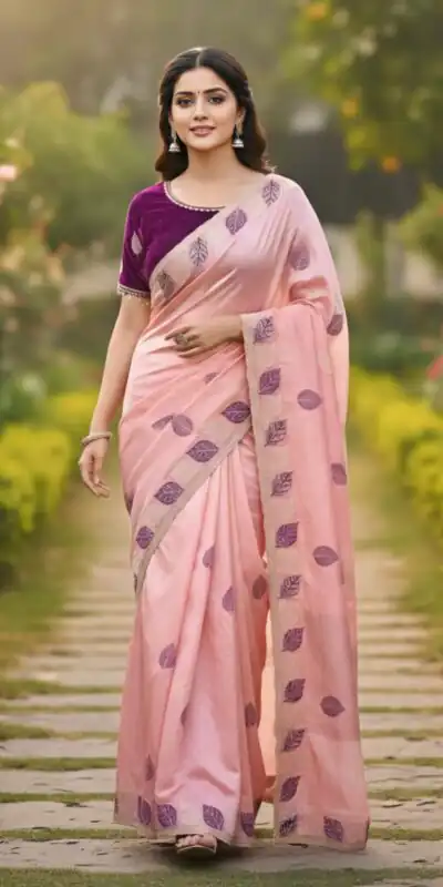 SC 1005 Peach in Soft fandy Silk Embroidery Work & Lace Work Saree . Available at βΉ2499 only. Delivery 4-6 Working Days. Shop now. | Sarees, Bollywood Sarees, Creative Sarees, Designer Sarees, Embroidered Sarees, Ethnic Saree, Modern Digital sarees, Party Wear Sarees