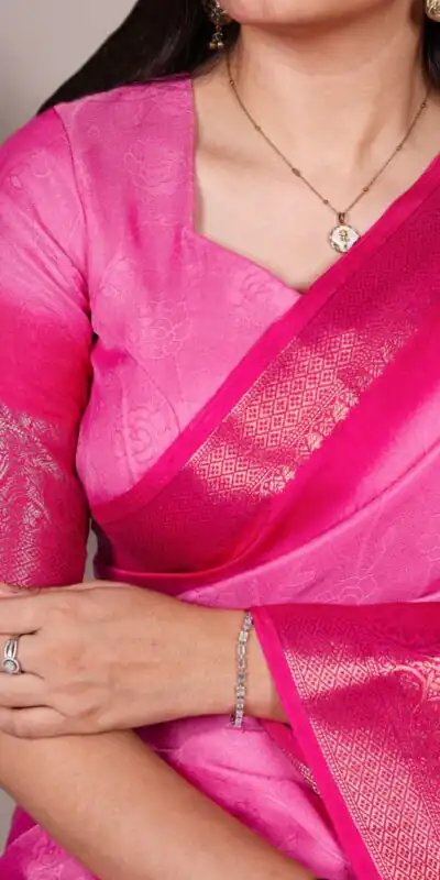 YNF 7910 Pink in Color Marsh Mello Zari Work Saree . Wedding, Party, Festive Festive Deal ₹1449. Delivery 4-6 Working Days. Shop now. | Sarees, Bollywood Sarees, Creative Sarees, Designer Sarees, Embroidered Sarees, Ethnic Saree, Modern Digital sarees, Party Wear Sarees