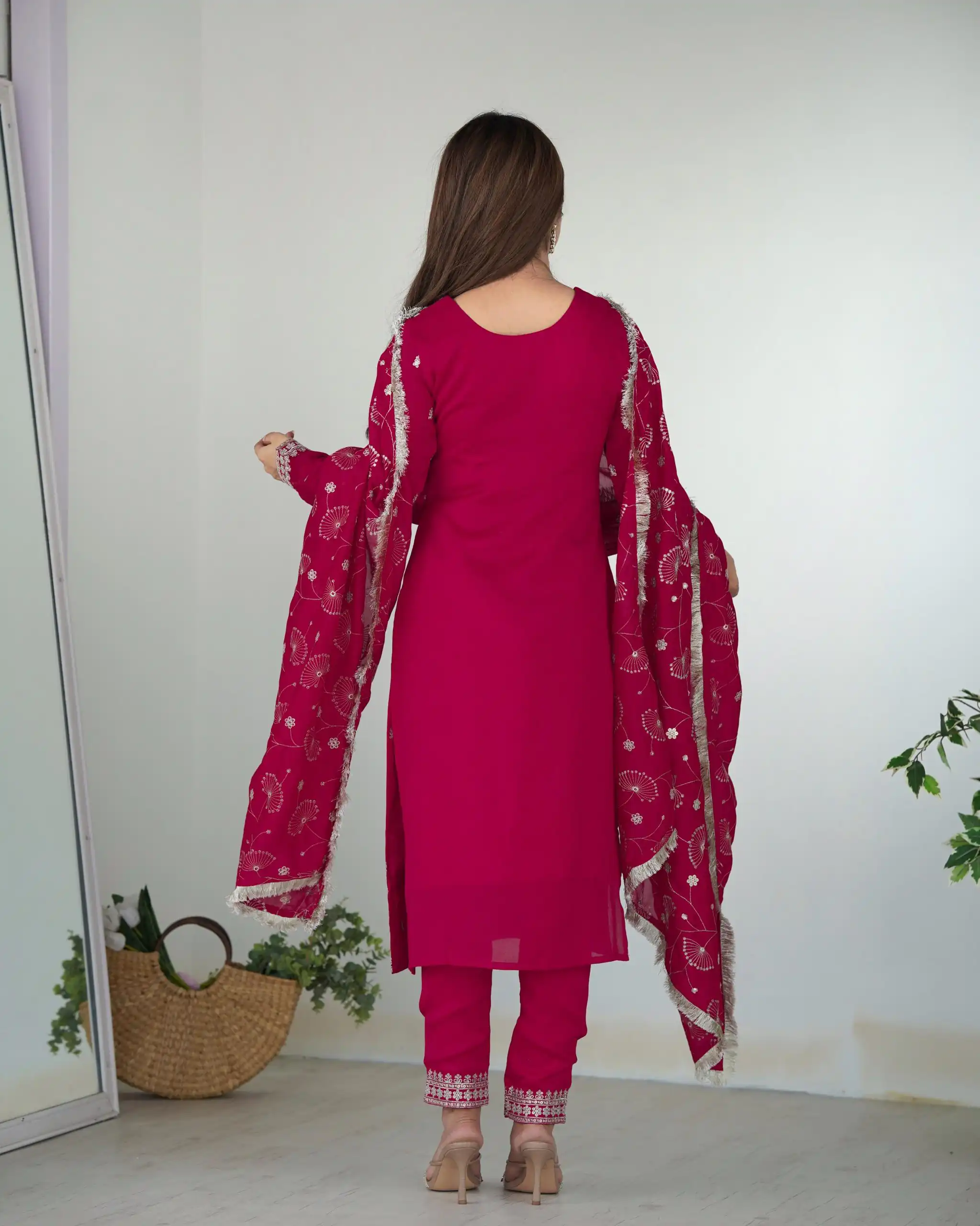 KB 276 pink Color Rangoli Silk Sequence Jari Work Salwar Suit Casual, Wedding, Party, Festive, Events Etc.4-6 Working Days@ 2049/-only | Jump Suits, Salwar suit, Casual Suits, Creative suits, Designer Suits, Palazzo Suits, Party Wear Suits, Patiala Suits, Straight Suits