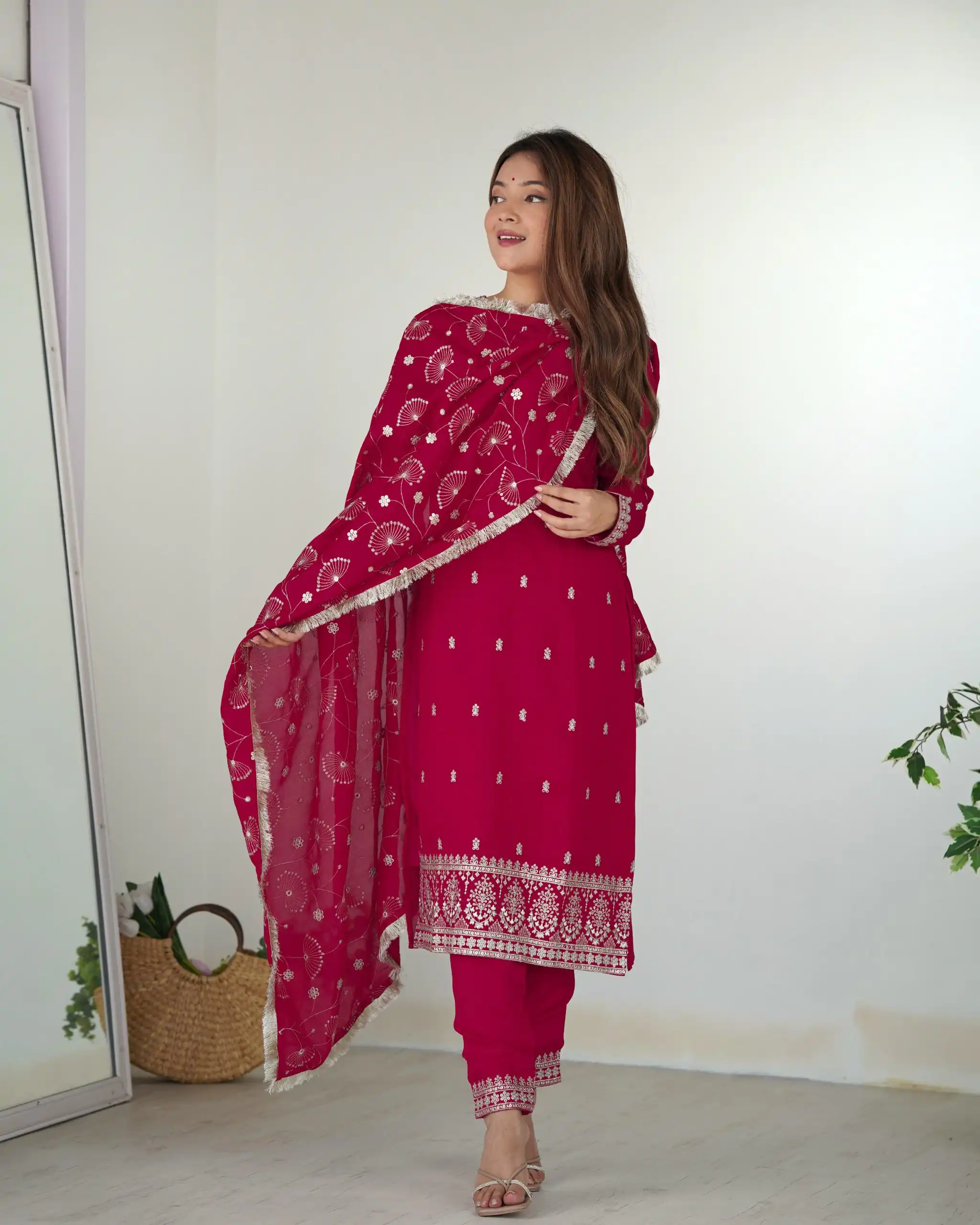 KB 276 pink Color Rangoli Silk Sequence Jari Work Salwar Suit Casual, Wedding, Party, Festive, Events Etc.4-6 Working Days@ 2049/-only | Jump Suits, Salwar suit, Casual Suits, Creative suits, Designer Suits, Palazzo Suits, Party Wear Suits, Patiala Suits, Straight Suits