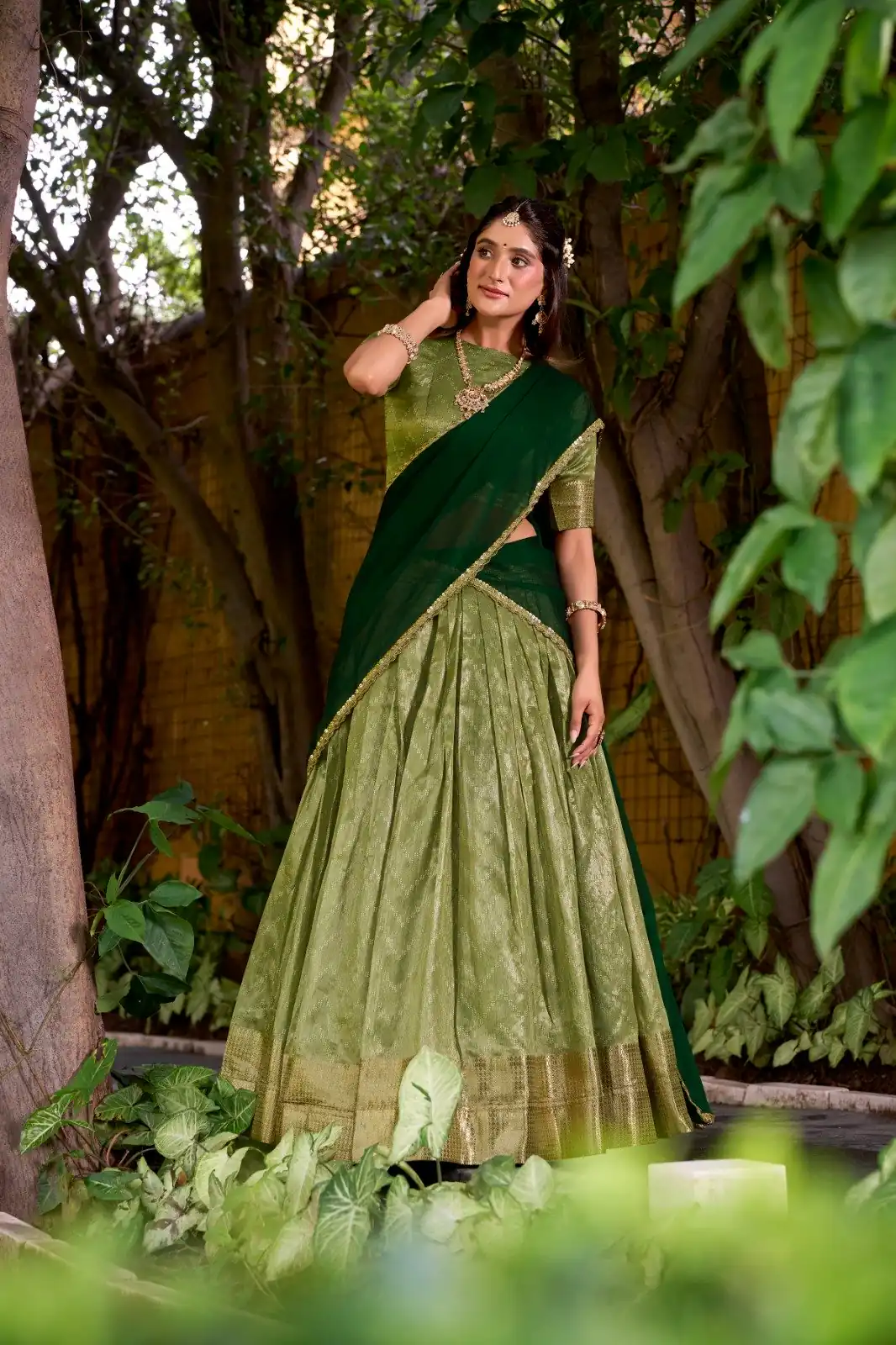LNB 2026 Pista Color Dupion Silk Lehenga Choli With Zari Work.Wedding, Party, Festive, Events, Special Price ₹1999. Delivery 4-6 Working Days. Shop now. | Lehenga, Bollywood Lehenga, Creative Lehenga, Designer Lehenga, Embroidered Lehenga, Party Wear Lehenga
