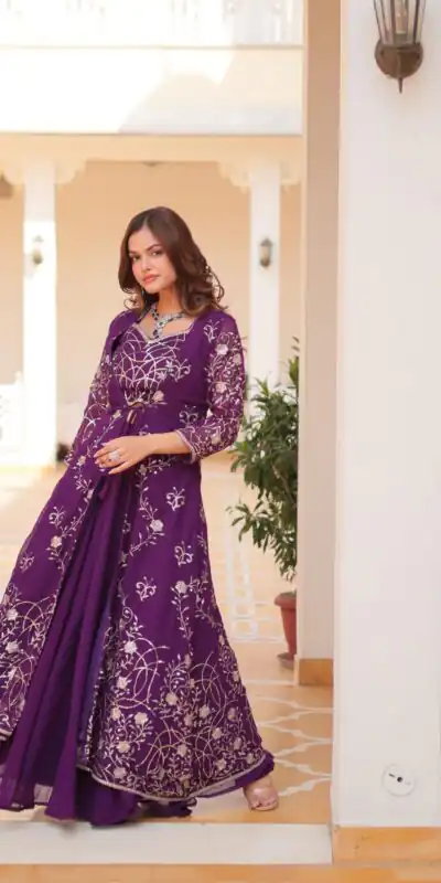 Ram 073 Purple Color Fox Georgette Lehenga Choli with Embroidery Work. Festive Deal βΉ2149. Delivery 4-6 Working Days. Shop now. | Lehenga, Bollywood Lehenga, Creative Lehenga, Designer Lehenga, Embroidered Lehenga, Party Wear Lehenga