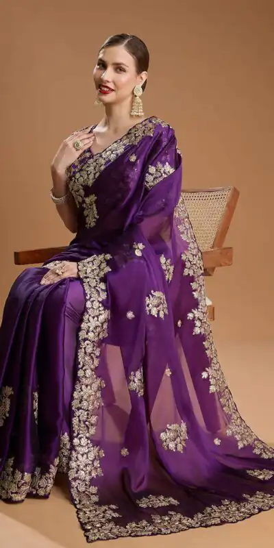 BT 1301 Purple Rangoli Silk Saree with Sequins Work & Embroidery Work. Now at just ₹1999. Delivery 4-6 Working Days. Shop now. | Sarees, Bollywood Sarees, Creative Sarees, Designer Sarees, Embroidered Sarees, Ethnic Saree, Modern Digital sarees, Party Wear Sarees