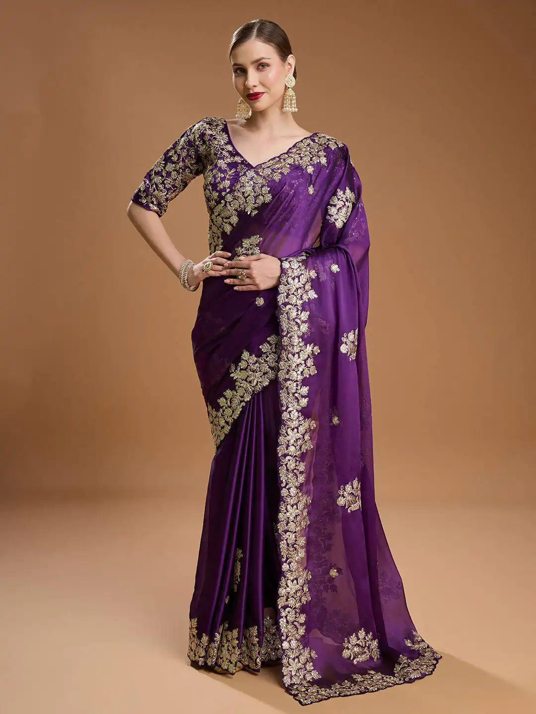 BT 1301 Purple Rangoli Silk Saree with Sequins Work & Embroidery Work. Now at just ₹1999. Delivery 4-6 Working Days. Shop now. | Sarees, Bollywood Sarees, Creative Sarees, Designer Sarees, Embroidered Sarees, Ethnic Saree, Modern Digital sarees, Party Wear Sarees