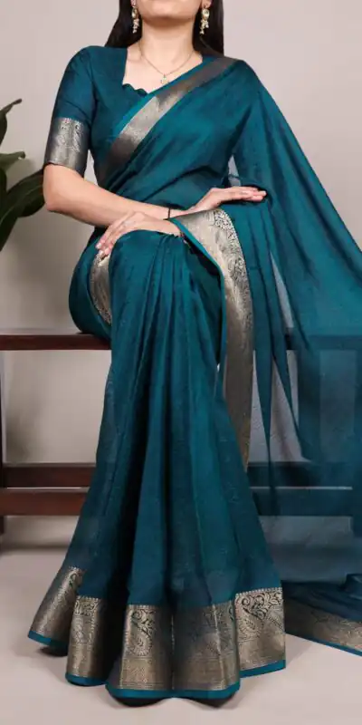 YNF 7908 Teal Mass Mello Saree with Zari Work. Wedding, Party, Festive, Events Introductory Price ₹1449. Delivery 4-6 Working Days. Shop now. | Sarees, Bollywood Sarees, Creative Sarees, Designer Sarees, Embroidered Sarees, Ethnic Saree, Modern Digital sarees, Party Wear Sarees