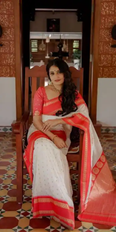 KPR 240 White in Color Soft Lichi Silk Lace Work & Lace Border Saree . Now at just ₹1449. Delivery 4-6 Working Days. Shop now. | Sarees, Bollywood Sarees, Creative Sarees, Designer Sarees, Embroidered Sarees, Ethnic Saree, Modern Digital sarees, Party Wear Sarees