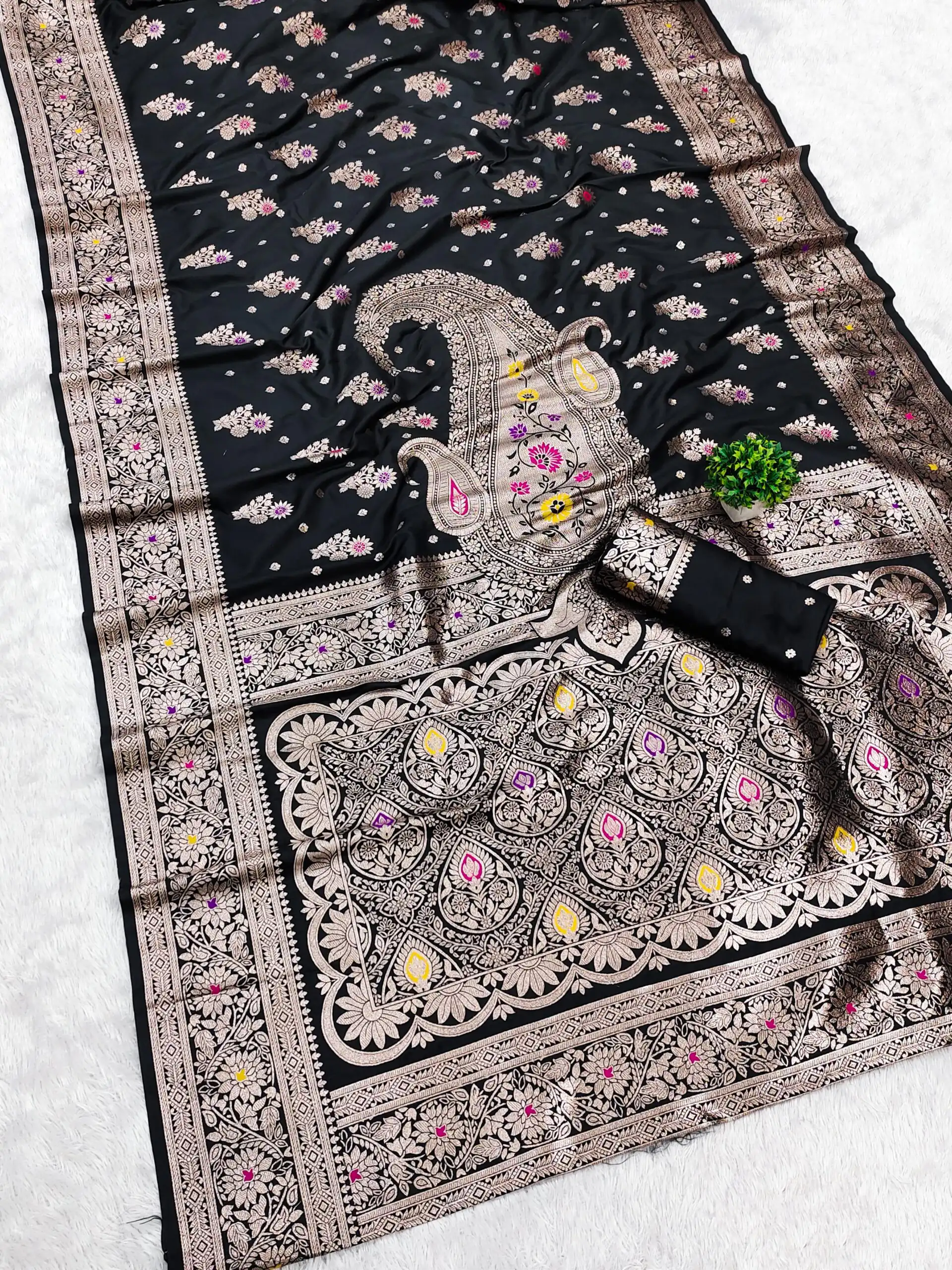 MB 3279 Black Soft Banarasi Silk Saree with Lace Work & Zari Work. Festive Deal ₹1899. Delivery 4-6 Working Days. Shop now. | Sarees, Bollywood Sarees, Creative Sarees, Designer Sarees, Embroidered Sarees, Ethnic Saree, Modern Digital sarees, Party Wear Sarees