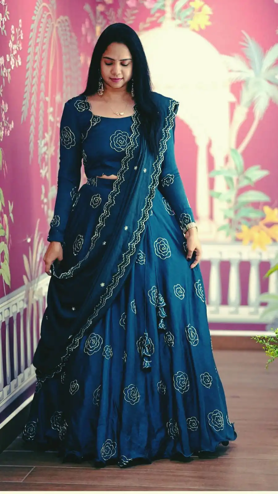 PC 553 Blue Chinon Lehenga Choli Perfect for Wedding, Party, Lohri, Engagement, Family Gatherings – . Affordable Price ₹2449. Delivery 4-6 Working Days | Lehenga, Bollywood Lehenga, Creative Lehenga, Designer Lehenga, Embroidered Lehenga, Party Wear Lehenga