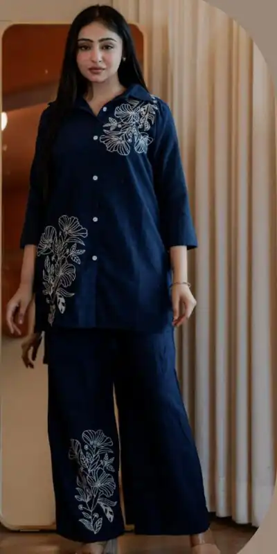 INLI Style-Up Blue Color Cotton Slub Kurti with Embroidery Work. Affordable Price ₹1499. Delivery 4-6 Working Days. Shop now. | Kurti, Bollywood Kurti, Creative Kurtis, Designer Kurti, Party Wear Kurti, Selfie Kurti