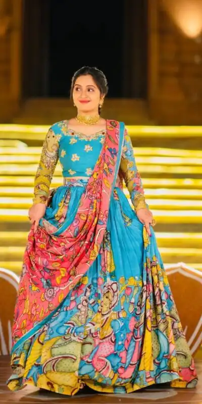 PC 550 Blue Rayon Cotton Lehenga Choli Perfect for Wedding, Party, Diwali, Family Gatherings, Sangeet – . Available at ₹2099 only. Delivery 4-6 Working | Lehenga, Bollywood Lehenga, Creative Lehenga, Designer Lehenga, Embroidered Lehenga, Party Wear Lehenga