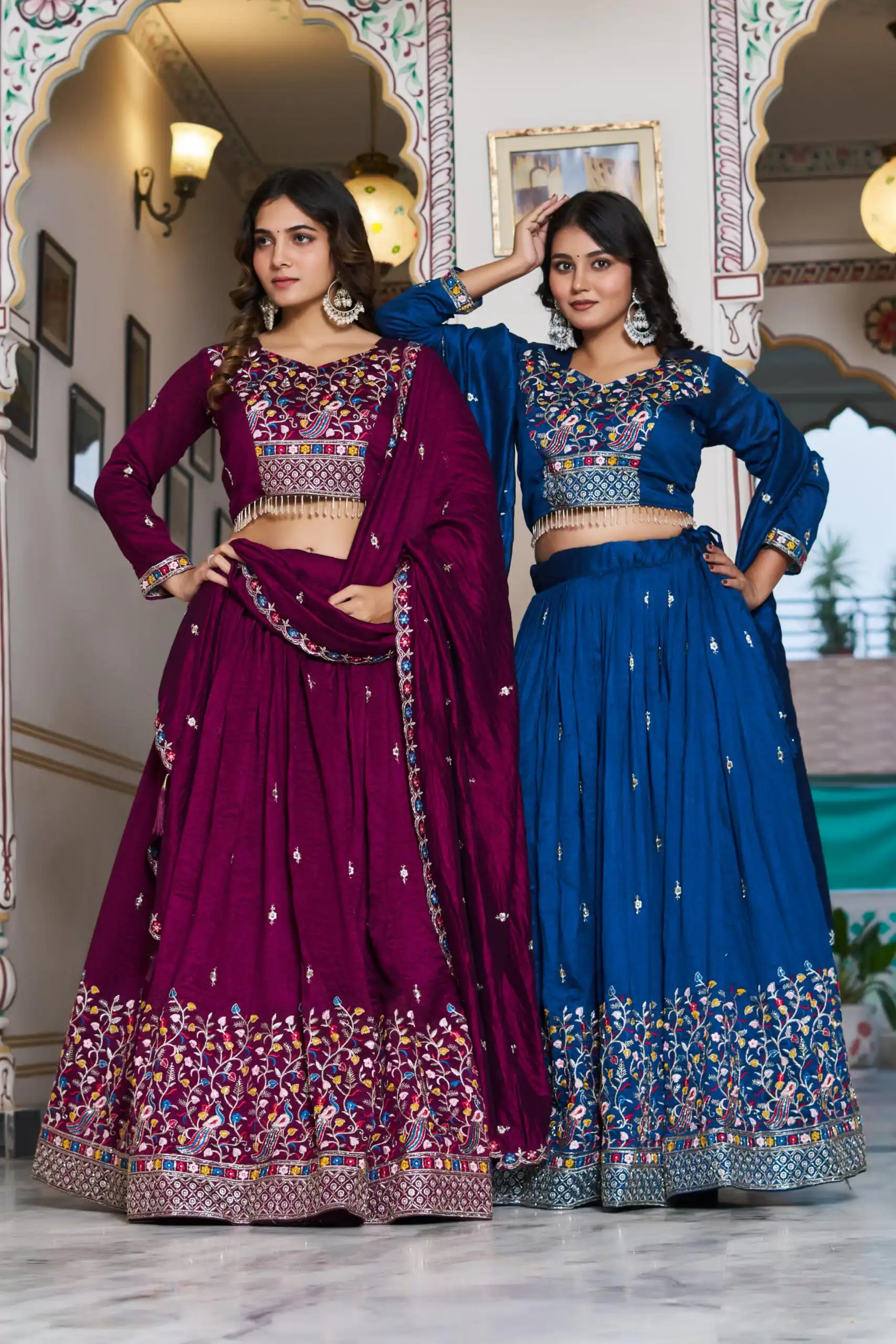 Ram 147 Blue Vichitra Silk Lehenga Choli Perfect for Wedding, Party, Ganesh Chaturthi, Housewarming, Engagement – . Introductory Price ₹3349. Delivery | Lehenga, Bollywood Lehenga, Creative Lehenga, Designer Lehenga, Embroidered Lehenga, Party Wear Lehenga