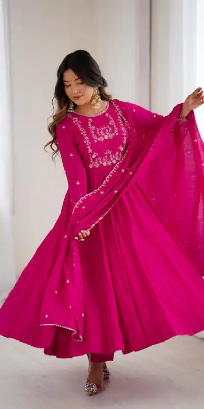 KB 289 Dark Pink with Bead Work & Embroidery Work Roman Chanderi Silk Salwar Suit . Special Price ₹2399. Delivery 4-6 Working Days. Shop now. | Jump Suits, Tops & Bottoms, Track Suits, Salwar suit, Casual Suits, Creative suits, Designer Suits, Palazzo Suits, Party Wear Suits, Patiala Suits, Straight Suits, Trendy Wear