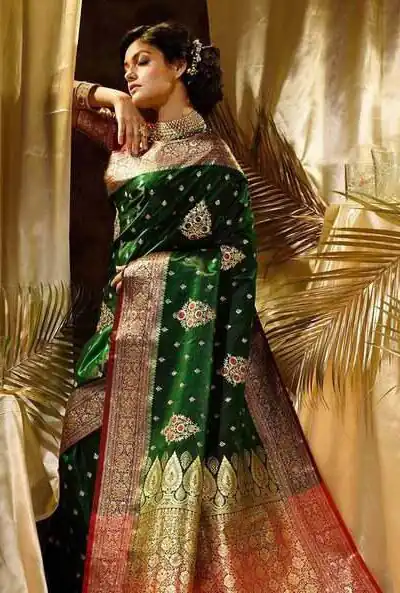 KPR 227 Green in Color Soft Lichi Silk. Lace Border & Lace Work Saree Grab it for ₹1399. Delivery 4-6 Working Days. Shop now. | Sarees, Bollywood Sarees, Creative Sarees, Designer Sarees, Embroidered Sarees, Ethnic Saree, Modern Digital sarees, Party Wear Sarees