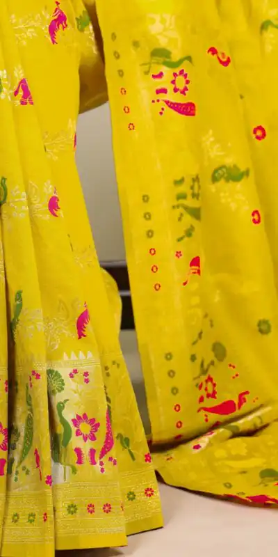 YNF 7907 Lemon Yellow Nylon Weaving Work Saree Perfect for Wedding, Party, Baby Shower, Holi, Ethnic Day – Available at ₹2149 only. Delivery 4-6 Working Da | Sarees, Bollywood Sarees, Creative Sarees, Designer Sarees, Embroidered Sarees, Ethnic Saree, Modern Digital sarees, Party Wear Sarees