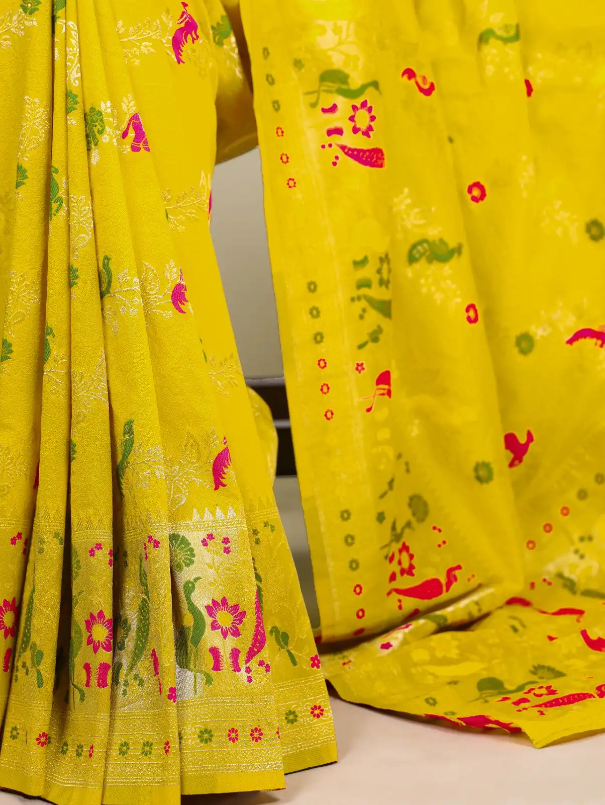 YNF 7907 Lemon Yellow Nylon Weaving Work Saree Perfect for Wedding, Party, Baby Shower, Holi, Ethnic Day – Available at ₹2149 only. Delivery 4-6 Working Da | Sarees, Bollywood Sarees, Creative Sarees, Designer Sarees, Embroidered Sarees, Ethnic Saree, Modern Digital sarees, Party Wear Sarees